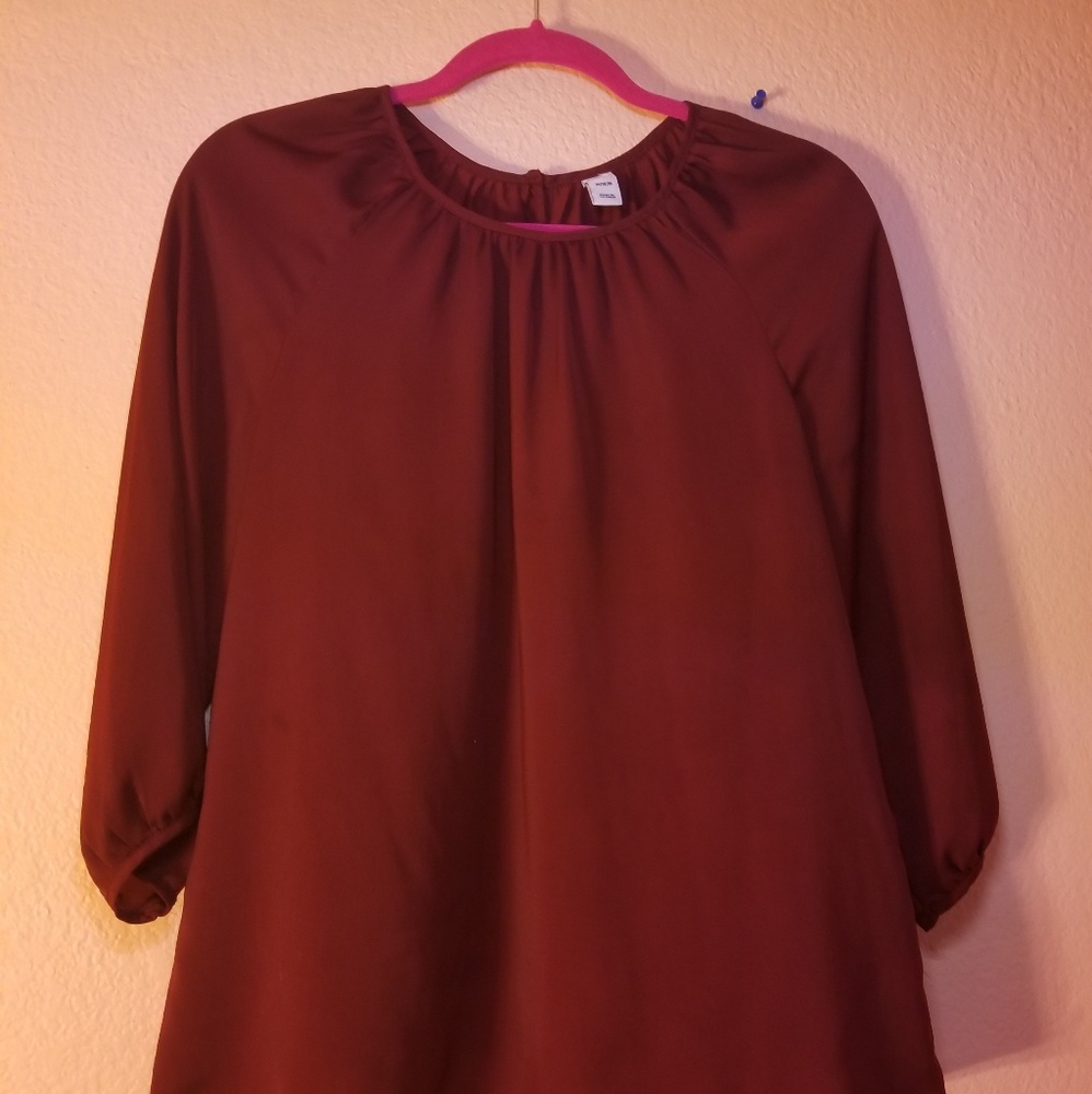 Burgundy Blouse